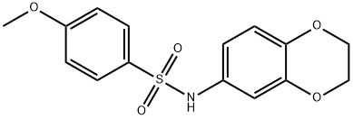 N-(2,3-dihydro-1,4-benzodioxin-6-yl)-4-methoxybenzenesulfonamide Struktur