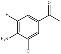 1-(4-amino-3-chloro-5-fluorophenyl)ethanone Struktur