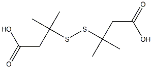 Butanoic acid, 3,3'-dithiobis[3-methyl- Struktur