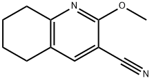 2-Methoxy-5,6,7,8-tetrahydro-quinoline-3-carbonitrile Struktur