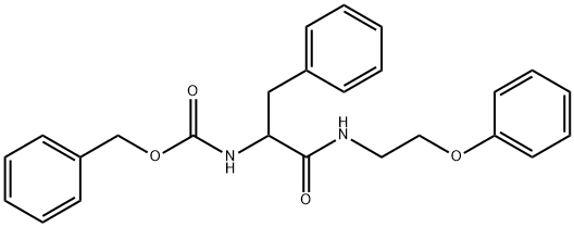 benzyl (1-oxo-1-((2-phenoxyethyl)amino)-3-phenylpropan-2-yl)carbamate Struktur