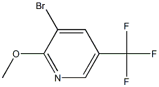 3-broMo-2-Methoxy-5-(trifluoroMethyl)pyridine Struktur