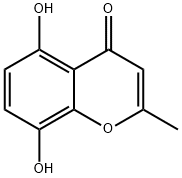 5,8-dihydroxy-2-methyl-4H-chromen-4-one Struktur