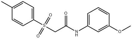 N-(3-methoxyphenyl)-2-[(4-methylphenyl)sulfonyl]acetamide Struktur