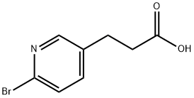 3-(6-bromopyridin-3-yl)propanoic acid Struktur