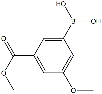 3-Methoxy-5-Methoxycarbonylphenylboronic acid Struktur