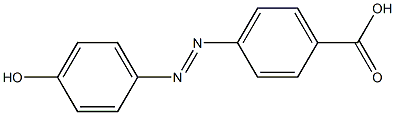 (E)-4-[(4-Hydroxyphenyl)azo]benzoic acid Struktur