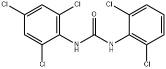 1-(2,6-DICHLOROPHENYL)-3-(2,4,6-TRICHLOROPHENYL)UREA Struktur