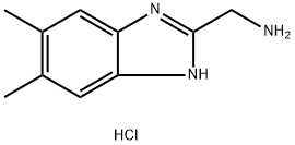 2-AMINOMETHYL-5,6-DIMETHYLBENZIMIDAZOLE HYDROCHLORIDE Struktur