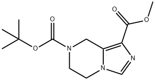 7-tert-butyl 1-methyl 5,6-dihydroimidazo[1,5-a]pyrazine-1,7(8H)-dicarboxylate Struktur