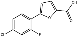 5-(4-chloro-2-fluorophenyl)furan-2-carboxylic acid Struktur