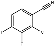 2-chloro-3-fluoro-4-iodobenzonitrile Struktur