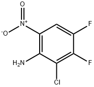 2-Chloro-3,4-difluoro-6-nitro-phenylamine Struktur