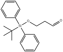 3-((tert-butyldiphenylsilyl)oxy)propanal Struktur