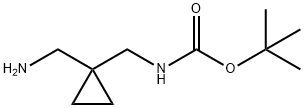 tert-butyl (1-(aminomethyl)cyclopropyl)methylcarbamate Struktur