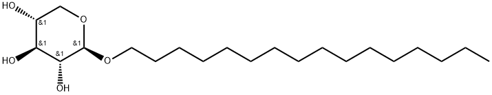 Hexadecyl beta-D-xylopyranoside Struktur