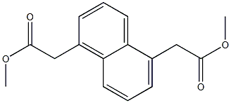 dimethyl 2,2'-(naphthalene-1,5-diyl)diacetate Struktur