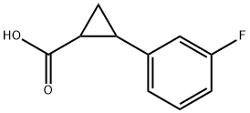 2-(3-Fluoro-phenyl)-cyclopropanecarboxylic acid Struktur