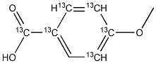 4-Methoxybenzoic acid-[13C6] Struktur