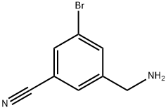 3-(aminomethyl)-5-bromobenzonitrile Struktur