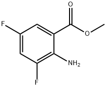 Methyl 2-amino-3,5-difluorobenzoate Struktur