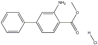 methyl 3-aminobiphenyl-4-carboxylate hydrochloride Struktur