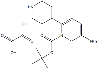 5-Amino-1-Boc-3',4',5',6'-tetrahydro-2'H-[2,4']bipyridinyl oxalate Struktur