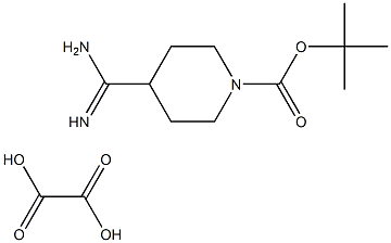 1-Boc-piperidine-4-carboxamidine oxalate Struktur