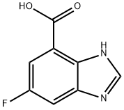 6-Fluoro-1H-benzoimidazole-4-carboxylic acid Struktur