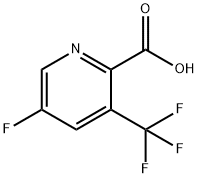 5-Fluoro-3-(trifluoromethyl)picolinic acid Struktur