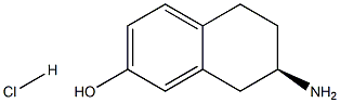 (R)-7-Amino-5,6,7,8-tetrahydro-naphthalen-2-ol hydrochloride Struktur