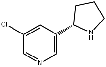 (S)-3-Chloro-5-pyrrolidin-2-yl-pyridine Struktur