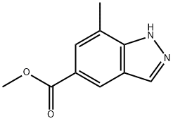 7-Methyl-1H-indazole-5-carboxylic acid methyl ester Struktur