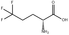 D-Norvaline, 5,5,5-trifluoro- Struktur