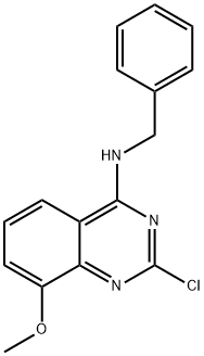 N-benzyl-2-chloro-8-methoxyquinazolin-4-amine Struktur