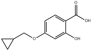 4-(cyclopropylmethoxy)-2-hydroxybenzoic acid Struktur