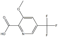 3-Methoxy-5-(trifluoromethyl)picolinic acid Struktur