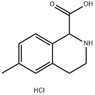 6-Methyl-1,2,3,4-tetrahydro-isoquinoline-1-carboxylic acid hydrochloride Struktur