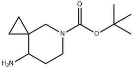 8-Amino-5-aza-spiro[2.5]octane-5-carboxylic acid tert-butyl ester Struktur