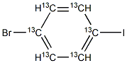 1-Bromo-4-iodobenzene-[13C6] Struktur