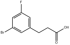 3-(3-Bromo-5-fluoro-phenyl)-propionic acid Struktur