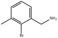 (2-Bromo-3-methylphenyl)methanamine Struktur