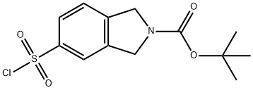 tert-butyl 5-(chlorosulfonyl)isoindoline-2-carboxylate Struktur