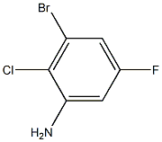 3-bromo-2-chloro-5-fluoroaniline Structure