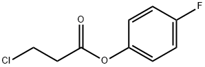 4-FLUOROPHENYL 3-CHLOROPROPANOATE(WXG03345) Struktur