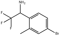 1-(4-bromo-2-methylphenyl)-2,2,2-trifluoroethanamine Struktur