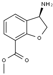 (R)-METHYL 3-AMINO-2,3-DIHYDROBENZOFURAN-7-CARBOXYLATE Struktur