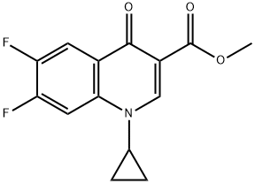 METHYL 1-CYCLOPROPYL-6,7-DIFLUORO-4-OXO-1,4-DIHYDROQUINOLINE-3-CARBOXYLATE Struktur