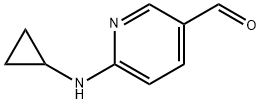 6-(cyclopropylamino)nicotinaldehyde Struktur