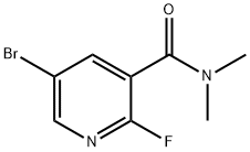 5-Bromo-2-fluoro-N,N-dimethylnicotinamide Struktur